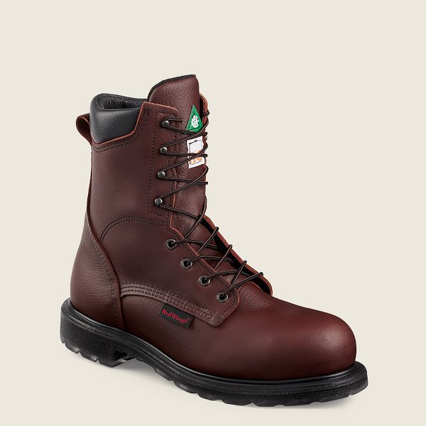 レッド ウィング(Red Wing) SuperSole® 2.0 - 8インチCSA安全つま先 ブーツ メンズ ボルドー JP39618